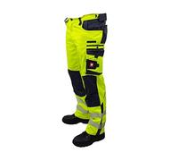 Engelbert Strauss e.s. Motion - Pantalones de seguridad de advertencia, color amarillo, amarillo de advertencia, 54