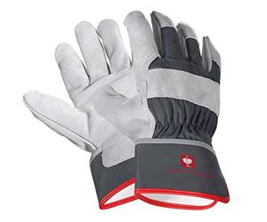 Engelbert Strauss - Guantes de piel partida, talla: 11, color grafito