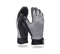 Engelbert Strauss Guantes tejidos en vinilo, ropa de trabajo de calidad, 9 (L), gris/negro, 1 par