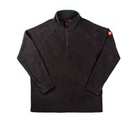 Engelbert Strauss Jersey de forro polar para hombre Troyer dryplexx Micro, negro, L