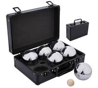 Engelhart - 010209 - Set de Petanca con Maletín de Aluminio - 6 Bolas de Metal 74 mm 720 g - Juego de Petanca Exterior
