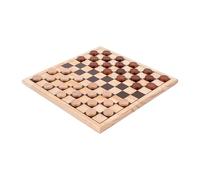 Engelhart - 150235-150236- Juego de ajedrez/Juego de Damas Madera de Abedul - 30 x 30 cm - Tablero de Juego de Madera Maciza - Juego Completo con Piezas - a Partir de 6 años (Damas)