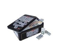 Engelhart - 250103 - Gran Juego de Dominó en Caja de Metal - Juego de Estrategia para Niños y Adultos (Doble 12)