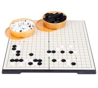 Engelhart-250414 - Juego de Go de Viaje - Tablero Magnético Plegable 36 × 36 cm - Compartimento - 361 Piezas Incluidas - Juego de Estrategia Japonés Clásico