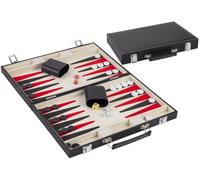 Engelhart - Conjunto de Backgammon Rojo Blanco y Negro de 36 cm. - 250505