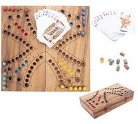 Engelhart 350261 - Juego de Mesa de Madera, Caja ecológica, Juego Canadiense, para 2 a 4 Jugadores