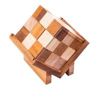 Engelhart - 350390 - Cubos en Caja - Rompecabezas de Madera de Nivel difícil - 9 Piezas - solución Dentro del Juego - 1 Jugador