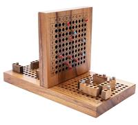 Engelhart 350430 - la Batalla Naval de Madera - Juego de Mesa Ecológico - Estrategia - Juego Tradicional