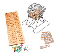 Engelhart - 360567 - Tombola Lotto/Bingo lotería Familiar - Bolillero metalico 18 cm, 90 Bolillas y accessorios