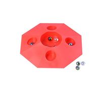 Engelhart - 502002 - Juego 6 canicas con Plato - 22 cm (Rojo)
