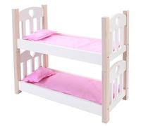 Engelhart - 606011 - Litera de Madera para muñecas Rosa/Blanco - 50 x 26 x 47 cm - a Partir de 3 años