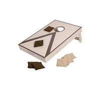 Engelhart - Cornhole de Madera 90 x 60 cm - Juego de Habilidad Exterior e Interior - Tablero de Madera Maciza - 8 Bolsas Incluidas