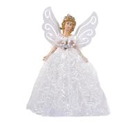 Engels - Figura decorativa para árbol de Navidad, 22 cm, diseño de ángel con alas, muñeca de ángel de Navidad con pelo rubio