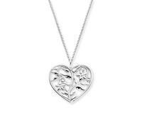 Engelsrufer Collar de plata de ley 925 con colgante de corazón con árbol de la vida y alas - Ajustable - Longitud: 42 + 4 cm - Sin níquel - ERN-WINGTREE