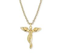 Engelsrufer Collar para mujer de plata de ley con colgante de ángel, cierre de mosquetón, ajustable en dos longitudes, sin níquel, Länge: 44 cm, Plata, No es una piedra preciosa