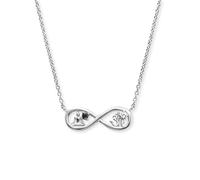 Engelsrufer Collar para mujer de plata de ley con colgante de infinito, con circonitas cúbicas, longitud: 40 + 4 cm