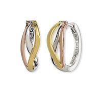 Engelsrufer Damen Creole Paradise aus Sterling Silber - Clipverschluss - Nickelfrei - 16,5 mm, 1,7 cm, Plata de ley, No es una piedra preciosa