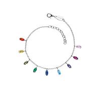 Engelsrufer ERB-FLY-ZIM - Pulsera de plata de ley con circonitas multicolores, longitud: 17 cm + 3 cm, Eine Grösse, Plata, Circonita cúbica