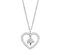 Engelsrufer Ere-liltree-zi-cr - Orecchini A Cerchio Da Donna In Argento 925 Con Albero Della Vita E Zirconi, 12 Mm, Argento Sterling, Zirconia Cubica
