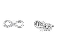 Engelsrufer infinito zarcillos para mujeres-plata 925 tachonada con Zirconia blanca 34 tamaño 12 mm