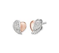 ENGELSRUFER Pendientes de botón Mujer acero inoxidable - ERE-LILHEARTWING-BI