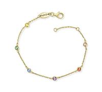 Engelsrufer - Pulsera de plata de ley con circonitas y cierre de mosquetón, ajustable en dos longitudes, sin níquel, apta para alérgicos