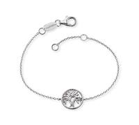Engelsrufer Pulsera para mujer con colgante del árbol de la vida de plata de ley, cierre de mosquet