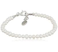 Engelsrufer Pulsera plata 925 Sterling de mujeres agua dulce perlas longitud 18 cm (7,68") + 2 cm (0.79")
