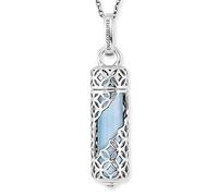 Engelsrufer Women's Sterling Silver Necklace with Interchangeable Power Stone Pendant - Lobster Clasp - Adjustable in Two Lengths - Nickel-Free