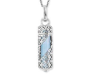 Engelsrufer Women's Sterling Silver Necklace with Interchangeable Power Stone Pendant - Lobster Clasp - Adjustable in Two Lengths - Nickel-Free