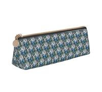 ENGhjes Estuche de piel con estampado de hadas de lago con cremallera, bolsa de papelería para niños y niñas, regalos de vuelta a la escuela, White, Talla única, Neceser de maquillaje