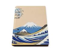 ENGhjes Great Wave Mount - Cuaderno de escritura recargable A5, se coloca plano 180° para notas de reuniones, planificador diario