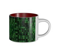ENGhjes Hacker Era - Tazas de cerámica de gran capacidad con impresión para el hogar, oficina, diseño elegante, mango cómodo