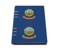 ENGhjes Idaho State Flag - Cuaderno de escritura recargable A5, se coloca plano 180° para notas de reuniones, planificador diario