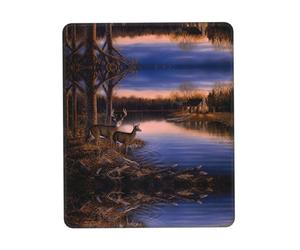 ENGhjes Nature Wild Animal Deer - Alfombrilla de mouse grande para juegos con bordes cosidos, base de goma natural antideslizante duradera