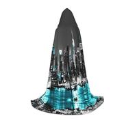 ENGhjes New York Paintings - Capa con capucha para fiesta de Halloween, bruja, vampiro, mago, baile de máscaras