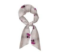 ENGhjes Orchid - Bufanda de cuello 100% poliéster para mujer, bufandas de seda para mujer, bufanda con asa de bolsa
