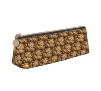 ENGhjes The Clocks - Estuche de cuero con estampado de engranajes temáticos, bonito estuche con cremallera, bolsa de papelería para niños y niñas, regalos de vuelta a la escuela, White, Talla única