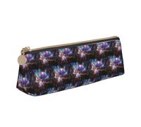 ENGhjes Universe Galaxy Space. Estuche de piel con estampado bonito con cremallera, bolsa de papelería para niños y niñas, regalos de vuelta a la escuela, White, Talla única, Neceser de maquillaje
