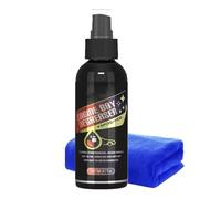 Engine Cleaner - Motorcycle Degreaser Spray, 120ml Heavy Duty Engine Cleaner, Powerful Oil Grease Remover for Motorcycle Bike Tire Wheel Rim Interior Exterior Garage Machine Household Degreaser
