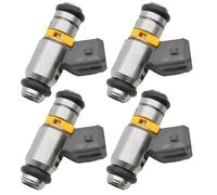 Engine Injector, Injector Nozzle, 4 Pieces PP Material Heat Stable Versatile Easy Installation Reliable Leak Prevention Rust Proof, Automatic Transmission for Truck Drivers Sedans Pickups, Silver