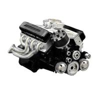 Engine Model, Resin V8 Engine Building Block, Realistic Science Toys, Desktop Artistic Display, Educational Games, Desk Decoration for Kids, Living Room and Bookshelf Display, 15x11x10.5cm