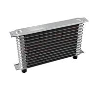 Engine Oil Cooler 7/10/13/Filas AN10 Enfriador de aceite universal estilo japonés Radiador de aluminio Enfriador de aceite de motor y transmisión Radiador Enfriador de Aceite(Silver 13row)