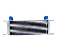 Engine Oil Cooler Enfriador de aceite universal de aluminio negro plateado, 13 filas AN8 Radiador Enfriador de Aceite(Silver)