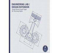 Engineering Lab / Design Notebook: Quad Ruled Graph Paper for Technical work and Data | 8.5 x 11 inches, 120 pages