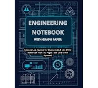 Engineering Notebook with Graph Paper: Science Lab Journal for Students | 8.5 x 11 STEM Notebook with 140 Pages | 5x5 Grid (5mm Squares)