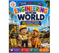 Engineering of the World: A Fun Coloring Book About Engineering, Machines, Tools & Construction for Kids Ages 5-10 (THE WORLD EXPLORERS COLORING BOOKS)