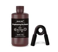 Engineering Pro Resin, JAMG HE Upgraded Art-Engineering Toughness Non-Brittle New 3D Printer Resin for UV-Curing Photopolymer High Precision Low Odor LCD DLP SLA 405nm Resin Black