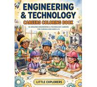 Engineering & Technology Careers Coloring Book: 50 Amazing STEM Careers for Curious Kids Ages 6-12 | Explore Engineering, Technology, Robotics, Computers & More (STEM Career Explorers)