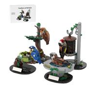 Engineerkiter British Garden Bird - Juego de construcción de animales, kit de modelo de exhibición coleccionable de pájaros mecánicos, diseño de animales creativos, bloques de construcción, regalos